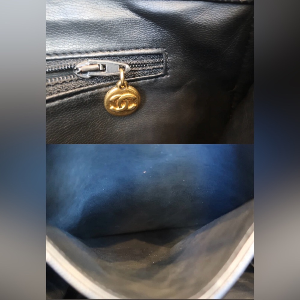 Authentic CHANEL black caviar leather backpack - Picture 10 of 16